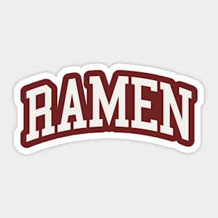 Ramen Noodles University College Type Foodie Sticker